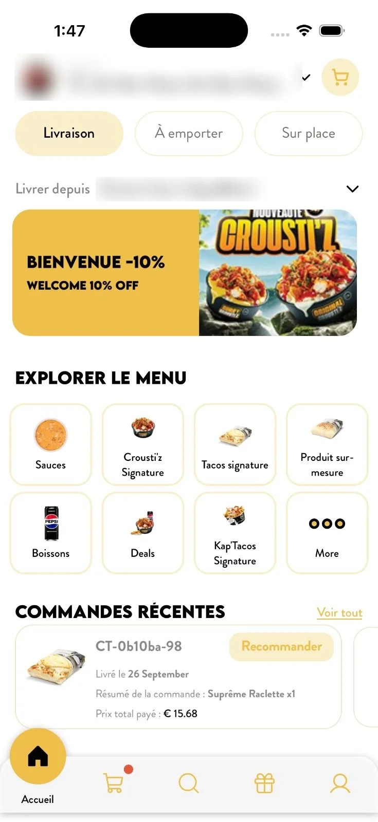 The Chamas Tacos app